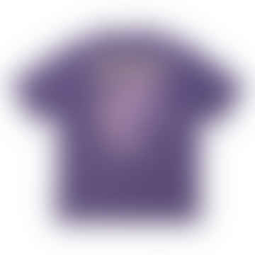 T-shirt à manches courtes de grenouille collante (pigment violet)