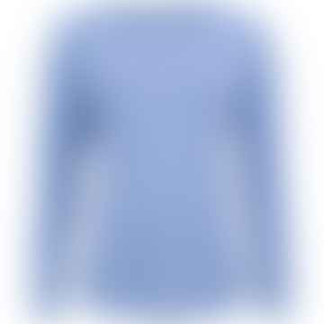 T-shirt basique à manches longues - Bleu