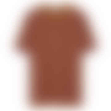 T-shirt Zelai Stripe au caramel