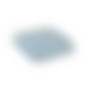 Plaid reversibile in pura lana vergine con motivo jacquard blu Jay