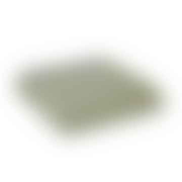 Coperta alveare in pura lana vergine extra large verde felce/grigio | 240 x 140 cm