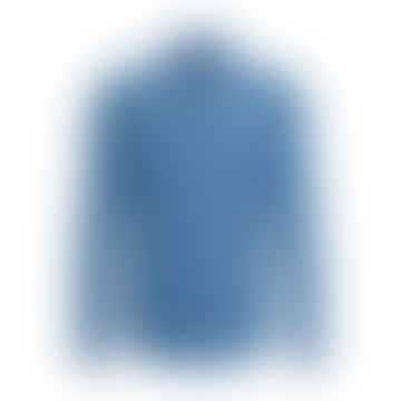 Camisa azul brillante de corte casual con cuello abotonado 50513728 437