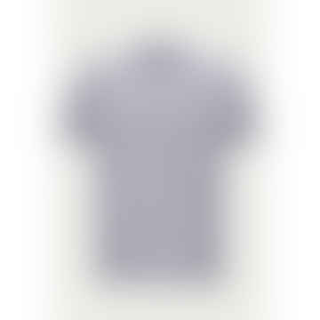 T-shirt in cotone e lino a righe bianche e blu T0003-mj02041-300