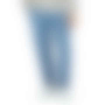 Pantalon Chino Bleu Clair En Microsergé De Coton Teint En Vêtement - 91633-pt00452-407
