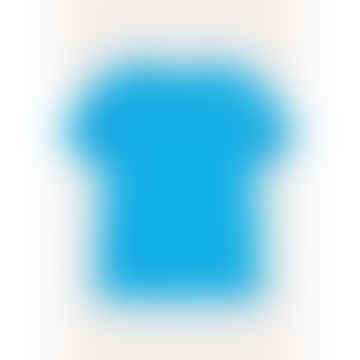 Blaues Malibu-T-Shirt aus Leinen