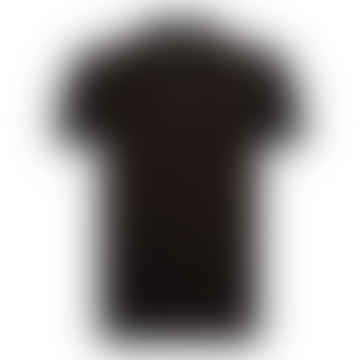 Poloshirt mit Reißverschluss-Badge – Schwarz