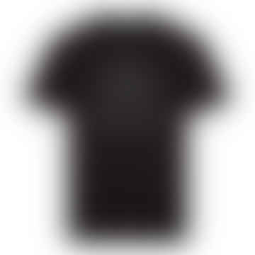 T-Shirt mit großem Logo – Schwarz