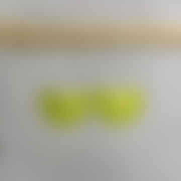 Orecchini semicerchio verde amaro