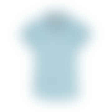 Camisa de lana ss en mezclilla azul claro