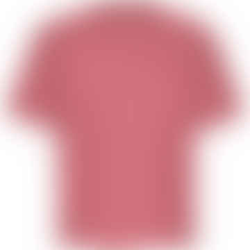 T-shirt biologica di oversize rosa di lampone