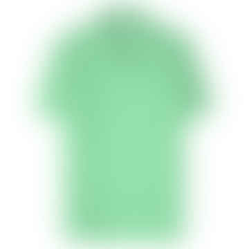 Camisa de manga corta de lino resorte verde