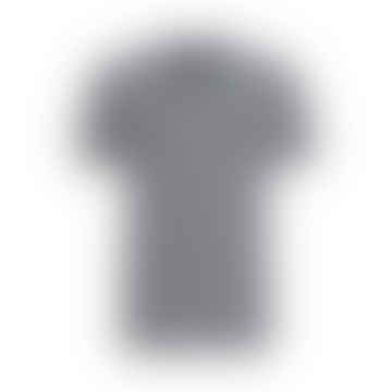 BOSS - Tiburta 457 Camiseta de algodón azul oscuro y rayas de lino 50513401 404