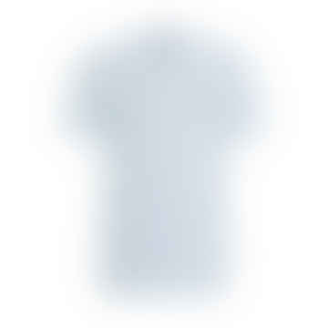 BOSS - Tiburta 457 Camiseta de algodón azul pastel claro y rayas de lino 50513401 450