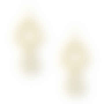 Allegra Earrings - White Moonstone