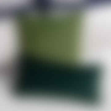 Moss Green Velvet Square Cushion