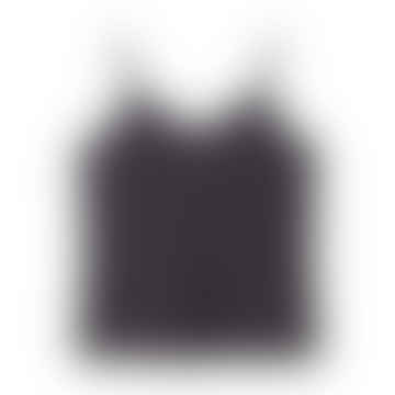 Lauren Vest Top In Charcoal