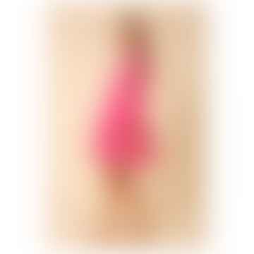Halebob de encaje Botón bordado Botón Up Sorte Dress: S, Col: Pink