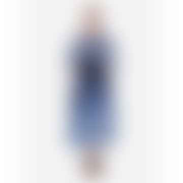 Sara Roka Elenat Abstract Floral Midi Dress With Belt Col: 190 Blue/wh