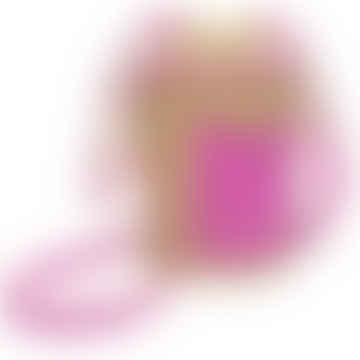 Zylindrisch -Kordelkordel -Top -Umhängetasche in Pink