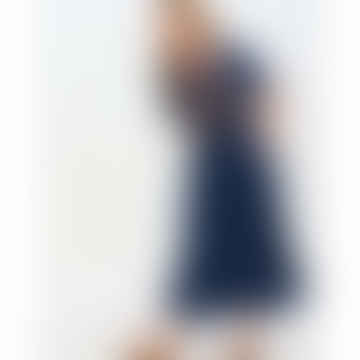 Brielle Midi Shirred Dress - Washington, Zigzag Sarring