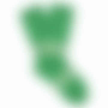 Hellgrüne Ecru -Streifen Socken