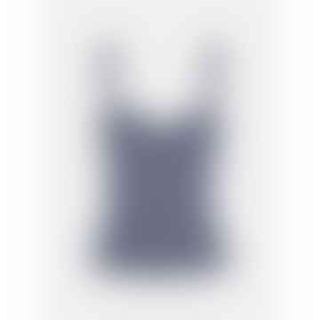 Sl Corset Vichy Top | Blue Cave And White