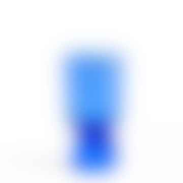 Piccolo vaso di fondo blu elettrico verso l'alto