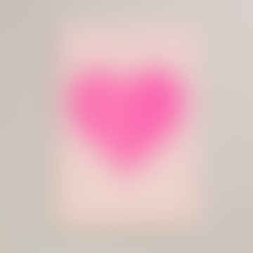 Heart On Blush A4 Print