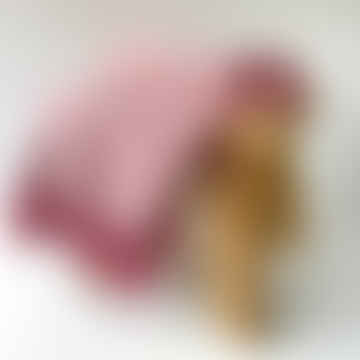 Throw - Pink gewebter Streifen, 125 x 150 cm