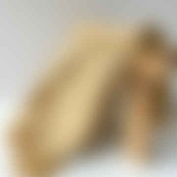 Lancio - Striscia intrecciata di senape 125 x 150 cm