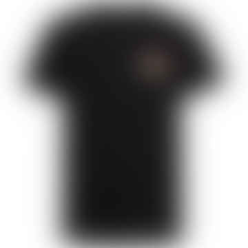 Tommy Jeans reguläres Sommerflaggen -T -Shirt - Schwarz