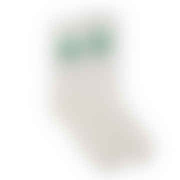 Klassische Logo -Socken Lily White Island Grün