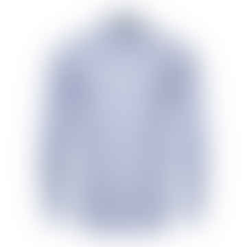 - Blue Slim Fit Cotton & Tencel ™ LyoCell Shirt 10001110726