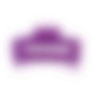 Melia Resin Bulldog Hair -clip - Purple