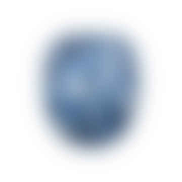 Jarrón de globo de vidrio - Tortoiseshell azul, 20 x 18 cm