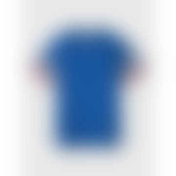 T-shirt a manica Laguna Paisley in blu scuro