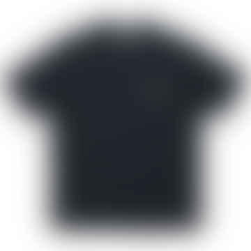T -shirt a un punto logo - nero