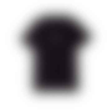 T -Shirt mit niedrigerem Fall - schwarz