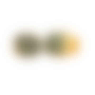 Boucles d'oreilles Labradorite Adela RAW - Coulé bronze plaqué