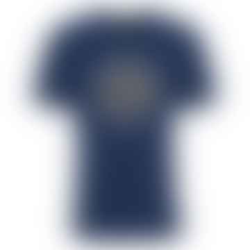 T-shirt grafica Barbour International Spirit Cobalto lavato