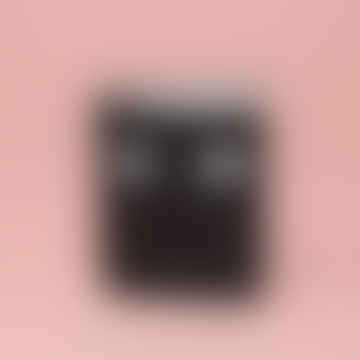 - Oeil googly Mini en cuir Notebook: noir