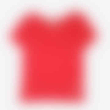 Camiseta de camiseta de corte cuadrado de frambuesa