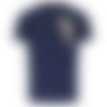 Naunton Pin Badge T-shirt - Navy