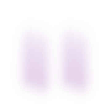 Paire de bougies de cône à main violet pastel / courte
