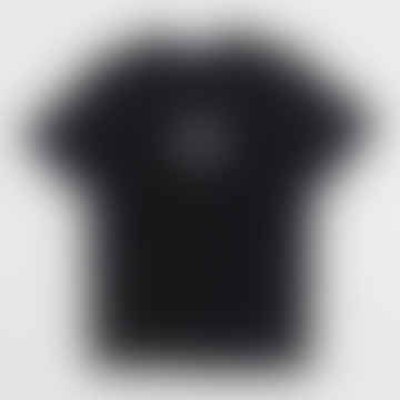 Kerngrafik-T-Shirt in Schwarz