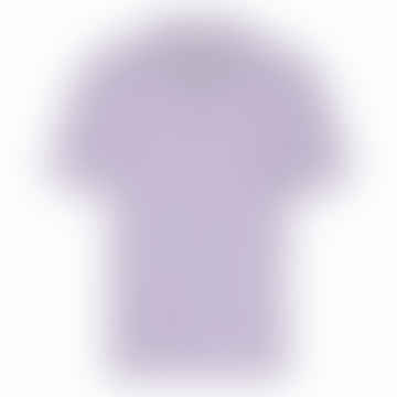 Kurzarm -Leinenhemd weicher Lavendel