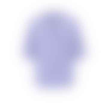 Tapa de satén con cuello en V y mangas media largas | Lavanda púrpura