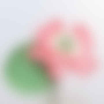 Handgefertigte Häkelblume - Lotus Pink