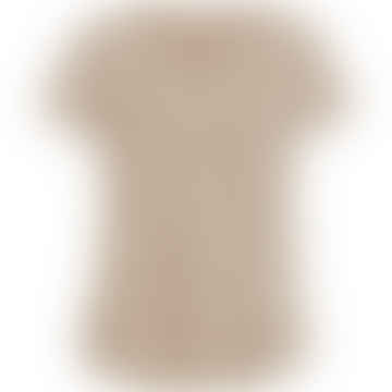 T-shirt à col en V avec logo - Désert