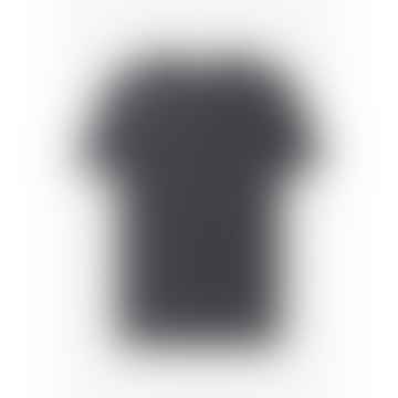 Camiseta orgánica clásica para hombre en negro desteñido